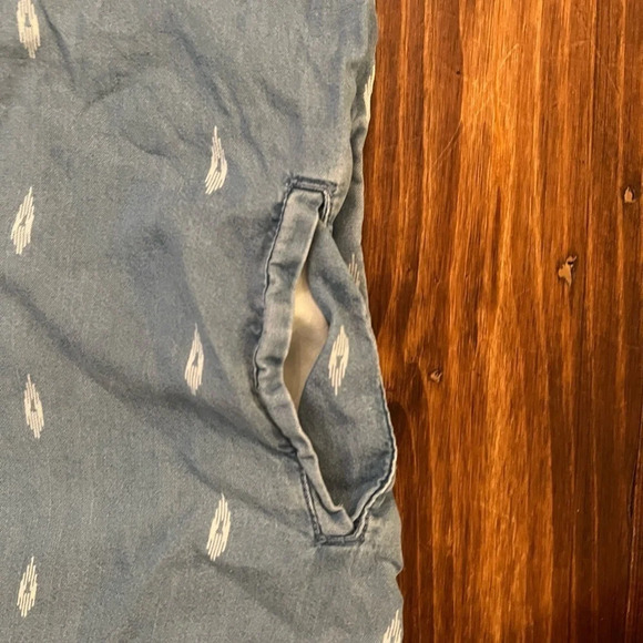 THREAD & SUPPLY 100% Tencel Denim Style Dress with Raw Hem - Picture 4 of 7